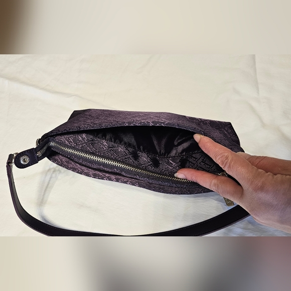 Vintage ELLE Monogram Mini Shoulder Bag Purple V-GRK - Picture 5 of 10